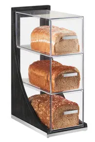 Cal Mil - 6.5" Cinderwood 3 Tier Bread Display Case - 381587