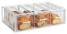 Cal Mil - 22.25" Portland White 3-Drawer Bread Display Case - 411915