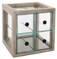 Cal Mil - 15" Aspen 4-Drawer Bread Display Case - 813110