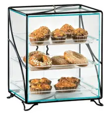 Cal Mil - 16" Glacier 3 Tier Display Case - 150113