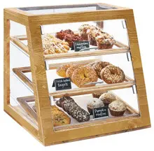 Cal Mil - 21" Madera Self-Serve Slanted 3 Tier Display Case - 3432S99
