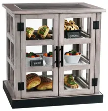 Cal Mil - 25" Aspen Paneled 3 Tier Display Case - 3621110