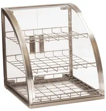 Cal Mil - 17" Stainless 3 Tier Display Case W/ Wire Shelves - P25555