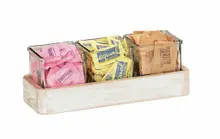 Cal Mil - 12.5" Newport Condiment Jar Display W/ 3 Glass Jars - 223843113