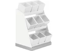 Cal Mil - 9" Luxe 3 Tier Condiment Jar Display W/ 9 Melamine Jars - 30185515