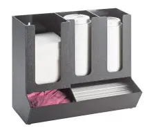 Cal Mil - 13.5" Classic 3-Compartment Cup & Lid Organizer - 1013