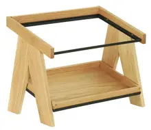 Cal Mil - 12.5" Sydney Oak 2 Tier Merchandiser For 12" x 20" Boxes - 23138221