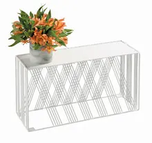 Cal Mil - 7" x 20.2" x 11" Portland White Rectangular Riser - 41031115