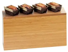 Cal Mil - 7" x 20" x 11" Bamboo Rectangular Riser - 1661160
