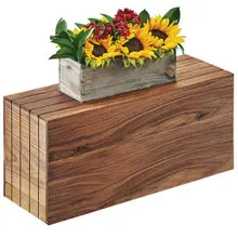 Cal Mil - 7" x 20" x 11" Mid-Century Rectangular Riser - 1661178