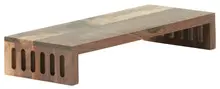 Cal Mil - 18" Sydney Walnut Rectangular Riser - 23136187378