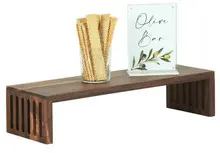 Cal Mil - 20" Sydney Walnut Rectangular Riser - 23136207778