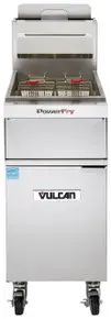 Vulcan - VK Series 90 lb PowerFry5 Liquid Propane Floor Fryer w/ Analog Controls - 1VK85A