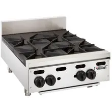 Vulcan - VHP Series 24" Liquid Propane Hot Plate w/ 4 Burners - VHP424