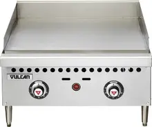 Vulcan - VCRG Series 24" Natural Gas Griddle w/ Thermostatic Controls - VCRG24-T