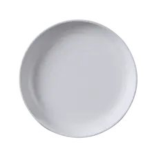 Elite Global Solutions - Kona 10.25" White/Chocolate Round Coupe Plate (6 Per Case) - B1025R2T-WS/CH