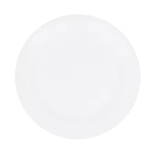 Elite Global Solutions - Merced 10.75" White Round Rim Plate (6 Per Case) - D1075PL-W
