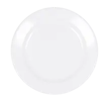 Elite Global Solutions - Merced 10" White Round Rim Plate (6 Per Case) - D10PL-W