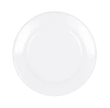 Elite Global Solutions - Merced 6.5" White Round Rim Plate (6 Per Case) - D612PL-W