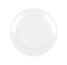 Elite Global Solutions - Merced 7.75" White Round Rim Plate (6 Per Case) - D775PL-W