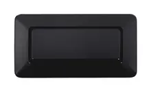 Elite Global Solutions - Stratus 15" x 8" Black Rectangular Plate (3 Per Case) - B815RC-B