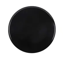 Elite Global Solutions - Classic Platters 14.5" Black Round Plate W/ Rim (3 Per Case) - M145P-B