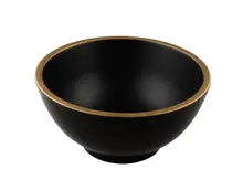 Elite Global Solutions - Kobe 53 oz Round Bowl W/ Gold Rim Decal (6 Per Case) - B245080-GLDB