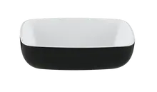 Elite Global Solutions - Infinity 19 oz Black/White Rectangular Bowl (6 Per Case) - B265069-BW