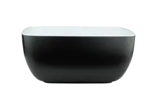 Elite Global Solutions - Infinity 45 oz Black/White Rectangular Bowl (6 Per Case) - B266069-BW