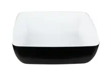 Elite Global Solutions - Infinity 113 oz Black/White Square Bowl (3 Per Case) - B267098-BW