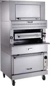 Vulcan - V Series 36" Natural Gas Double Deck Infrared Broiler w/ Finishing Oven & Standard Oven - VIR1SF