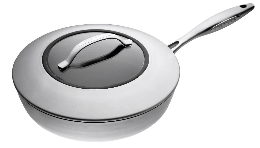 Scanpan - 10.25" CTX Saute Pan - Non-Stick, 5-Ply Stainless Construction, Made in Denmark