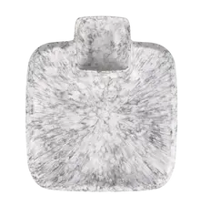 Elite Global Solutions - Hermosa 11.8" x 10" Black Marble Chip & Dip Plate (6 Per Case) - B524105-BBM