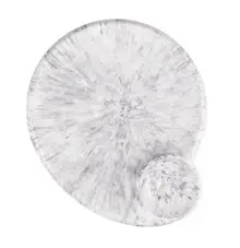 Elite Global Solutions - Hermosa 10.3" x 9.1" Black Marble Chip & Dip Plate (6 Per Case) - B598118-BBM