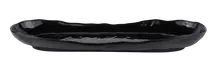 Elite Global Solutions - Zen 13" x 4" Glossy Black Uneven Edge Tray (6 Per Case) - D134-B