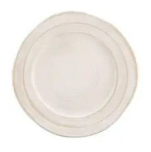 Elite Global Solutions - Della Terra Stoneware 11.75" Off White Design Irregular Round Plate (6 Per Case) - D1134ST-OWD