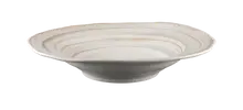 Elite Global Solutions - Della Terra Stoneware 3.5 Qt Off White Design Irregular Round Serving Bowl (3 Per Case) - M16BST-OWD