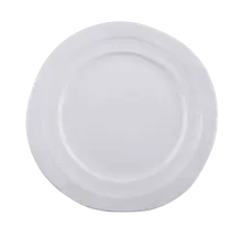 Elite Global Solutions - Della Terra 10" White Irregular Round Plate (6 Per Case) - D101W