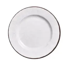Elite Global Solutions - Vintage California Mojave 10.5" White Round Crackle Plate (6 Per Case) - D1025M-W