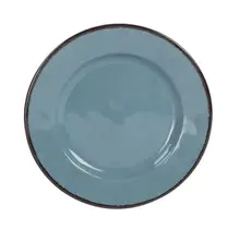 Elite Global Solutions - Vintage California Mojave 8.5" Cameo Blue Round Crackle Plate (6 Per Case) - D850M-CB