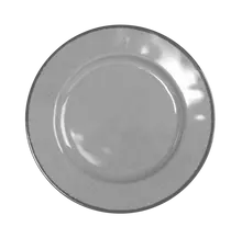 Elite Global Solutions - Vintage California Mojave 8.5" Gray Round Crackle Plate (6 Per Case) - D850M-G
