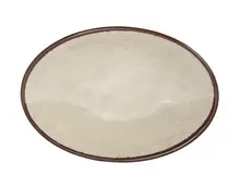 Elite Global Solutions - Vintage California Mojave 12.5" x 8.5" Vanilla Oval Crackle Plate (6 Per Case) - D8512OVM-V