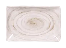 Elite Global Solutions - Van Gogh 10" x 6.75" Taupe Design Rectangular Plate (6 Per Case) - D1061RC-TD