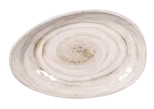 Elite Global Solutions - Van Gogh 11.25" x 7.5" Taupe Design Round Plate (6 Per Case) - D1172OV-TD