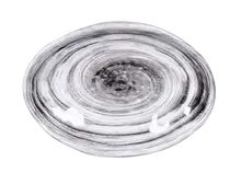 Elite Global Solutions - Van Gogh 7.75" x 5.6" Black Design Oval Plate (6 Per Case) - D751OV-BD