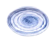 Elite Global Solutions - Van Gogh 7.75" x 5.6" Navy Design Oval Plate (6 Per Case) - D751OV-ND