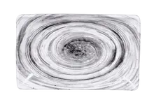 Elite Global Solutions - Van Gogh 8.5" x 5.3" Black Design Rectangular Plate (6 Per Case) - D851RC-BD