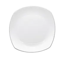 Elite Global Solutions - Viva 10.3" White W/ Black Trim Square Plate (6 Per Case) - D3111L-W