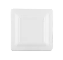 Elite Global Solutions - Pebble Creek Square 7" White Square Pebble Plate (6 Per Case) - D7SQRR-W