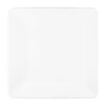 Elite Global Solutions - Pebble Creek Square 18" White Square Pebble Plate (3 Per Case) - M15SQRR-W